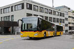 Mercedes Citaro 87 der Post, auf der Linie 371, fährt am 08.09.2025 zur Haltestelle beim Bahnhof Baden.