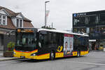 MAN Lions City Hybridbus der Post, auf der Linie 103, wartet am 28.08.2025 an der Haltestelle beim Bahnhof Interlaken Ost.
