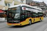 MB eCitaro '12130'  BE 610 541  der Postauto Regie Interlaken am 11.4.26 Bahnhofstrasse Interlaken West.