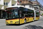 Solaris Urbino 18 IV electric '12284'  BE 437 435  der Postauto Regie Spiez am 11.4.26 Bahnhofstrasse Interlaken West.