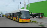 Postauto - Hess Bus BE  475161 mit Anh�nger auf dem Areal von Interbus in Kerzers am 06.06.2026