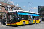 Mercedes eCitaro der Post, auf der Linie 102, wartet am 28.05.2026 an der Haltestelle beim Bahnhof Interlaken Ost.
