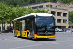 Mercedes eCitaro der Post, auf der Linie 103, f�hrt am 26.06.2026 zur Haltestelle beim Bahnhof Interlaken Ost.