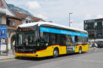 Mercedes eCitaro der Post, auf der Linie 103, wartet am 29.06.2026 an der Haltestelle beim Bahnhof Interlaken Ost.