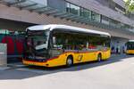 Postbus Mercedes Benz eCitaro  am 07.07.26 in Langquart Bahnhof 