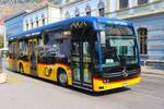 Postbus Stadtbus Brig Mercedes Benz eCitaro am 10.07.26 in Birg Bahnhof 