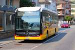 Postbus Stadtbus Brig Mercedes Benz eCitaro am 10.07.26 in Birg Bahnhof 