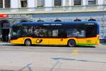 Postbus Stadtbus Brig Mercedes Benz eCitaro am 10.07.26 in Birg Bahnhof 