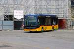 Postbus Stadtbus Brig Mercedes Benz eCitaro am 10.07.26 in Birg Bahnhof 