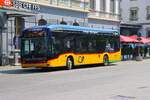 Postbus Stadtbus Brig Mercedes Benz eCitaro am 10.07.26 in Birg Bahnhof 