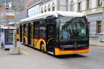 Postbus Stadtbus Brig Mercedes Benz eCitaro am 10.07.26 in Brig Bahnhof 