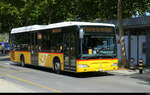 Postauto - Mercedes Citaro  VD  478121 unterwegs vor dem Bahnhof in Yverdon am 27.07.2026