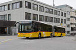 MAN Lions City der Post, f�hrt am 08.09.2025 als Dienstfahrt zur Haltestelle beim Bahnhof Baden.