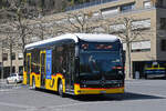 Mercedes eCitaro der Post, auf der Linie 103, f�hrt am 09.04.2026 zur Haltestelle beim Bahnhof Interlaken Ost.