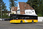 Solaris Bus der Post, auf der Linie 88, f�hrt am 24.07.2026 zur Haltestelle beim Bahnhof Rheinfelden.