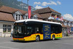 Mercedes eCitaro der Post, auf der Linie 104, wartet am 29.07.2026 an der Haltestelle beim Bahnhof Interlaken Ost.