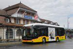 Mercedes eCitaro der Post, auf der Linie 104, wartet am 01.07.2026 an der Haltestelle beim Bahnhof Interlaken Ost.