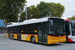 SCANIA/Hess K 320 UB mit der Betriebsnummer 10 steht am 30.09.2026 auf dem Hof der Postautogarage in B�nigen.