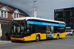 Mercedes eCitaro der Post, auf der Linie 103, wartet am 02.10.2026 an der Haltestelle beim Bahnhof Interlaken Ost.