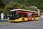 Mercedes eCitaro der Post, auf der Linie 102, verl�sst am 29.08.2026 die Haltestelle beim Bahnhof Interlaken Ost.