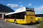 Hess BD-N1A-T SwissDiesel steht am 30.08.2026 auf dem Hof der Postautogarage in B�nigen.