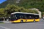 Mercedes eCitaro der Post, auf der Linie 103, verl�sst am 29.08.2026 die Haltestelle beim Bahnhof Interlaken Ost.