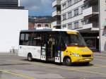 Postauto versorgt auch den Stadtverkehr in Delmont, Hauptstadt des Kantons Jura. Heute fahren neue VH New A 360 CNG. Hier ein Sprinter am 12/09/07.