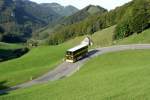 Neoplan Postauto am Passwang auf dem Kurs Balsthal - Zwingen SBB; 03.10.2010