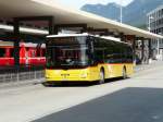 Postauto - MAN Lion`s City GR 27692 unterwegs vor dem Bahnhof in Chur am 18.09.2012