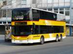 Postauto - Neoplan Doppelstockbus SG 273224 bei der Haltestelle vor dem Bahnhof in Buchs/SG am 13.04.2008