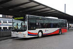MAN Lions City 85, auf der Linie 3, wartet am 25.01.2023 an der Haltestelle beim Bahnhof Baden.