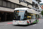Hess Elektrobus 50,auf der Linie 5, f�hrt am 08.09.2025 zur Haltestelle beim Bahnhof Baden.