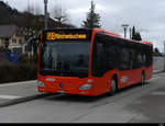 RBS - Mercedes Citaro Nr. 201  BE  800201 bei den Bushaltestellen beim Bahnhof Büren an der Aare am 31.01.2021
