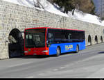 Engadin Bus - Mercedes Citaro GR 154398 unterwegs beim Bahnhof von St.