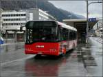 dr Bus vo Chur aufgenommen auf dem Bahnhofsplatz in Chur am 25.12.2009