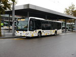 Schaffhausen Bus - Mercedes Citaro Nr.23 SH 54323 unterwegs auf der Linie 25 in Schaffhausen bei den Bushaltestellen beim Bahnhof am 25.10.2016