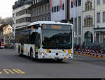 Schaffhausen Bus - Mercedes Citaro Nr.20  SH 54320 unterwegs vor dem Bahnhof Schaffhausen auf der Linie 25 nach Ramsen am 05.02.2021
