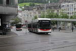 VBSG/St.Gallerbus Nr. 184 (Hess Swisstrolley 3 BGT-N2C) am 2.6.2025 beim Bhf. St.Gallen