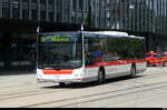st.gallerbus - MAN Lion`s City  Nr.255 mit Anh�nger unterwegs auf der Linie 9 in der Stadt St.