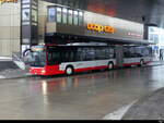 Stadtbus Winterthur - MAN Lion`s City Nr.377  ZH 440377 unterwegs bei leichtem Schneefall in Winterthur am 2023.01.22
