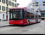 Stadtbus Winterthur - Hess Trolleybus Nr.115 unterwegs auf der Linie 3 bei den Bushaltestellen vor dem Bahnhof in Winterthur am 11.02.2024