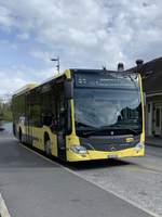 MB C2 LE 192 der STI am 23.4.19 beim Bahnhofplatz Thun.