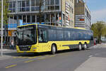 MAN Lions City 603, auf der Linie 3, verlässt die Haltestelle beim Bahnhof Thun.
