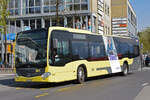 Mercedes Citaro 179 verlässt als Dienstfahrt die Haltestelle beim Bahnhof Thun.