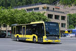 Mercedes Citaro 408 der STI, auf der Linie 21, f�hrt am 26.05.2026 zur Endstation beim Bahnhof Interlaken Ost.