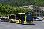 Mercedes Citaro 405 der STI, auf der Linie 21, f�hrt am 28.05.2026 zur Endstation beim Bahnhof Interlaken Ost.