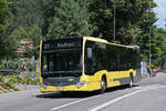 Mercedes Citaro 185 der STI, auf der Linie 21 f�hrt am 29.06.2026 Richtung Bahnhof Interlaken West.