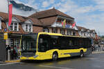 Mercedes Citaro 179, auf der Linie 21, wartet am 01.07.2026 an der Endstation beim Bahnhof Interlaken Ost.