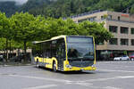 Mercedes Citaro 179 der STI, auf der Linie 21, f�hrt am 01.07.2026 zur Endstation beim Bahnhof Interlaken Ost.