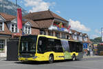 Mercedes Citaro 178 der STI, auf der Linie 21, wartet am 29.07.2026 an der Endstation beim Bahnhof Interlaken Ost.